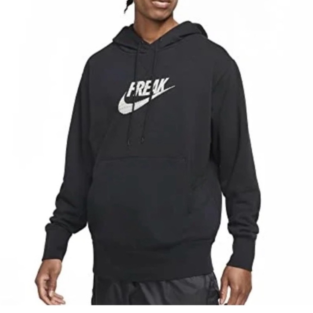 Nike Giannis Hoodie Solo Swoosh Freak Logo French Terry DA5691-010